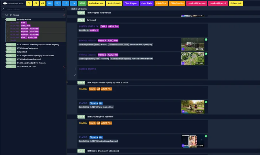 Geautomatiseerde tv-regie met Cuez en MultiScreen Manager — foto 2